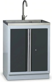 Dielenská skrinka s drezom, grafit