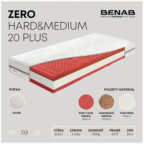 Matrac Benab Zero Hard&Medium 20 Plus 200x140cm