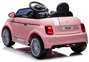 Elektrické autíčko Fiat 500e ružové