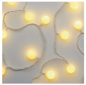 LED Vianočná vonkajšia reťaz 40xLED/9m IP44 teplá biela