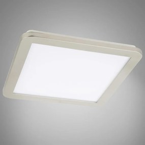 Stropné svietidlo LED Nexit 40x40 cm 24W IP44 satén+biela 3000k