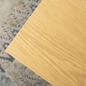 Písací stôl Ross 120 cm dub zlatý/čierny