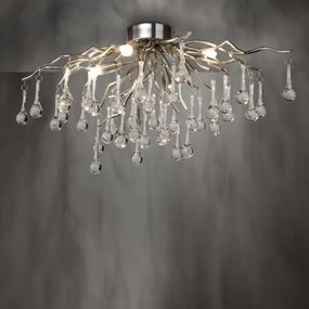 Paul Neuhaus 8090-55 - Prisadený luster ICICLE 4xG9/40W/230V 30x60 cm chróm