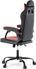 Herná stolička čierna / červená KA-L626 RED