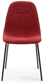 Červené jedálenské stoličky v súprave 4 ks Renne – Marckeric