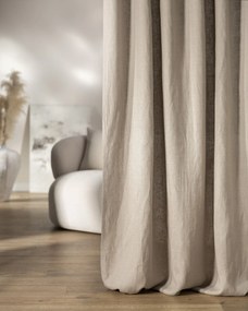 Zaves s riasením WAVE farba produktu béžová látka polopriehľadný, zapletaná, ľanová