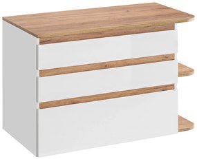 Kúpeľňová závesná skrinka pod umývadlo na dosku SWIFT 94 cm