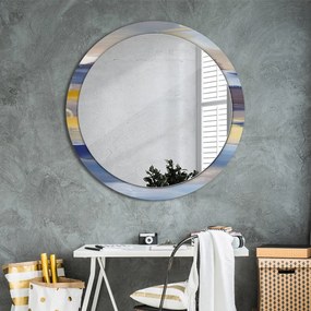 Okrúhle ozdobné zrkadlo Abstraktný obrázok fi 100 cm