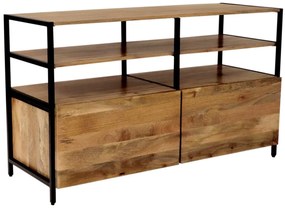 furniture-nabytek.cz - Drevený tv stolík s kovovou konštrukciou 130x75x45