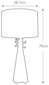 Flambeau FB-NEO-TL-FR-WHT - Stolná lampa NEO 1xE27/60W/230V