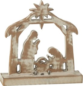 Prírodný Betlehem s patinou Nativity - 18*5*16 cm