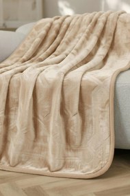Deka VITO TLAČENÁ béžová Rozmer: 200x220 cm