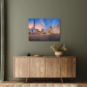Sklenený obraz - Rakúsko, Viedeň (70x50 cm)