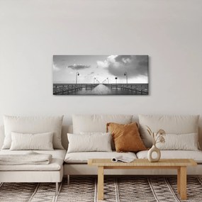 Obraz - Promenáda pri pobreží (120x50 cm)