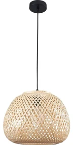Polux Luster na lanku ZANZIBAR 1xE27/20W/230V pr. 35 cm bambus SA2175