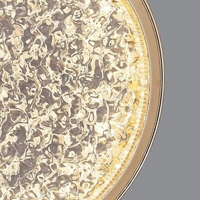 Toolight Toolight, LED krištáľové závesné svietidlo, 7W, 4000K, 500lm, G089-1CP, zlatá, OSW-09706