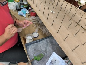 Bella Rose Sklenená vianočná ozdoba Oliva Ružová Lesk