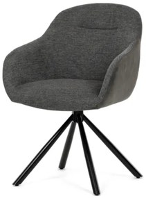 Jedálenská stolička Autronic 58x81 cm sivá látka DCH-Y1143 GREY2