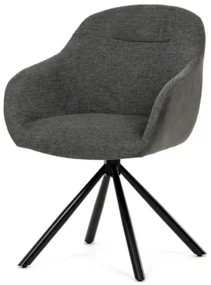 Jedálenská stolička Autronic 58x81 cm sivá látka DCH-Y1143 GREY2