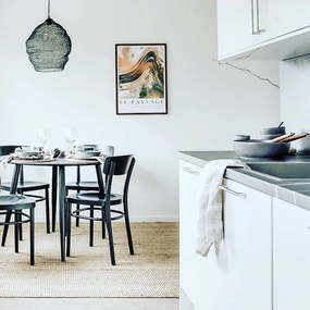 Orientálne závesné svietidlo čierne 45 cm x 40 cm - Vadi