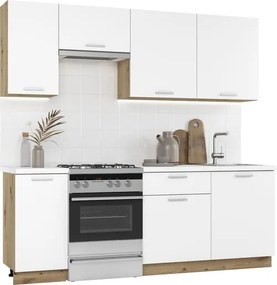 Kuchynská linka Naturel Kira 2,2 m KSETKIRA