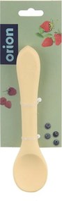 Žltá detská lyžička zo silikónu – Orion