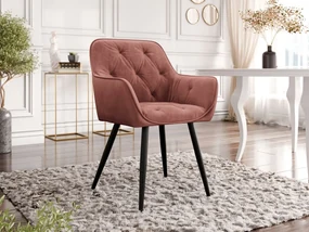 Zamatová jedálenská stolička Alonax, Dostupné poťahy: Magic Velvet 2258, Farby: čierna