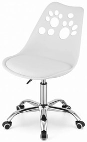Supplies PRINT otočná kancelárska stolička - bielá