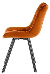 Jedálna stolička COMORO, 1 ks, škoricovo-hnedá