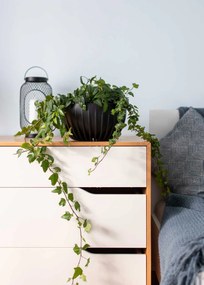 Květináč STRIPPED Eco 30x16 cm antracitový