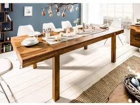 Rozkladací jedálenský stôl 35299 160/240x100cm Masív drevo Palisander  - Komfort-nábytok