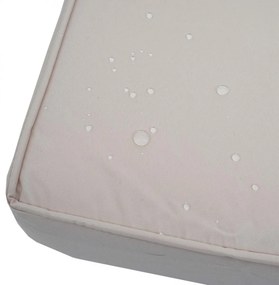 Záhradná súprava 2 kresiel, lavice a stolíka HWC-L64 - čalúnenie krémovo-biela