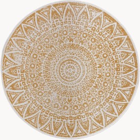 Okrúhly obojstranný koberec do interiéru/exteriéru Lilja