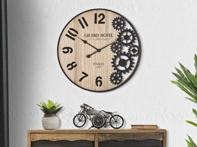 Nástenné hodiny Grand 60 cm hnedé/čierne
