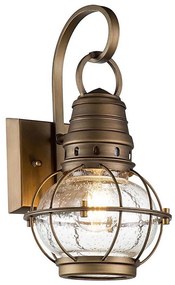 Kichler KL-BRIDGEPOINT-S-NBR - Vonkajšie svietidlo BRIDGEPOINT 1xE27/60W/230V IP44