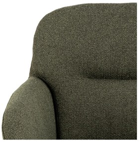 Khaki čalúnené jedálenské kreslo s podrúčkami Dora – Actona