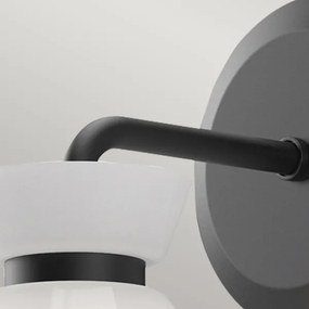 Alora Mood ALM-HALSTON-1WB-BK - Nástenné svietidlo HALSTON 1xE14/40W/230V čierna