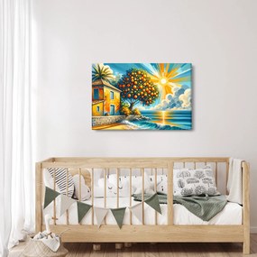 Obraz - Dom s pomarančmi I. (90x60 cm)