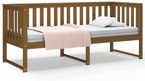 vidaXL Denná posteľ medovo-hnedá 75x190 cm borovicový masív