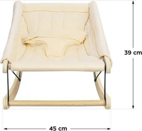 Detské hojdacie kreslo Moon 45 béžové