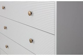 Svetlosivá nízka komoda z borovicového dreva 94x91 cm Madu – WOOOD