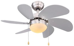 Globo 03801 - Stropný ventilátor RIVALDO 1xE14/60W/230V GL5118