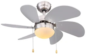 Globo 03801 - Stropný ventilátor RIVALDO 1xE14/60W/230V GL5118