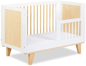 Biela zábrana do postieľky TULCO 60 x 120 cm