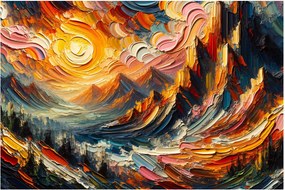 Obraz - Hory zalité slnkom (90x60 cm)