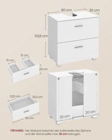 Skrinka pod umývadlo BBK520WB01