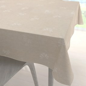 Biante Teflónový štvorcový obrus TF-076 Kvetinový ornament na režnom 80x80 cm