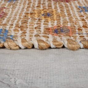 Ručne tkaný koberec s prímesou juty v prírodnej farbe 160x230 cm Taylor Patchwork – Flair Rugs