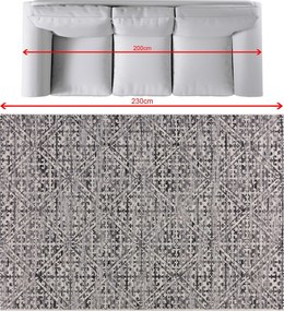 Koberec Breeze beige/charcoal grey 160x230cm