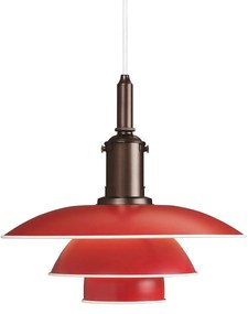 Louis Poulsen PH 3 1/2-3 závesná lampa meď/červená
